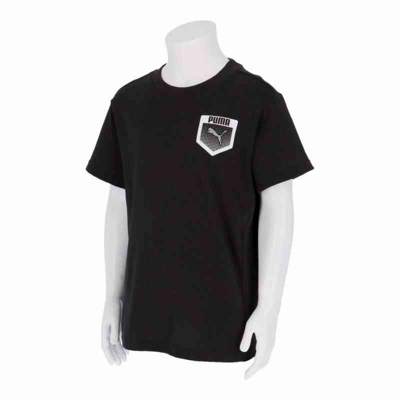 プーマ PMJ-687788-01 01 ACTIVE SPORTS グラフィック Tシャツ B (01)プーマ ブラック ジュニア