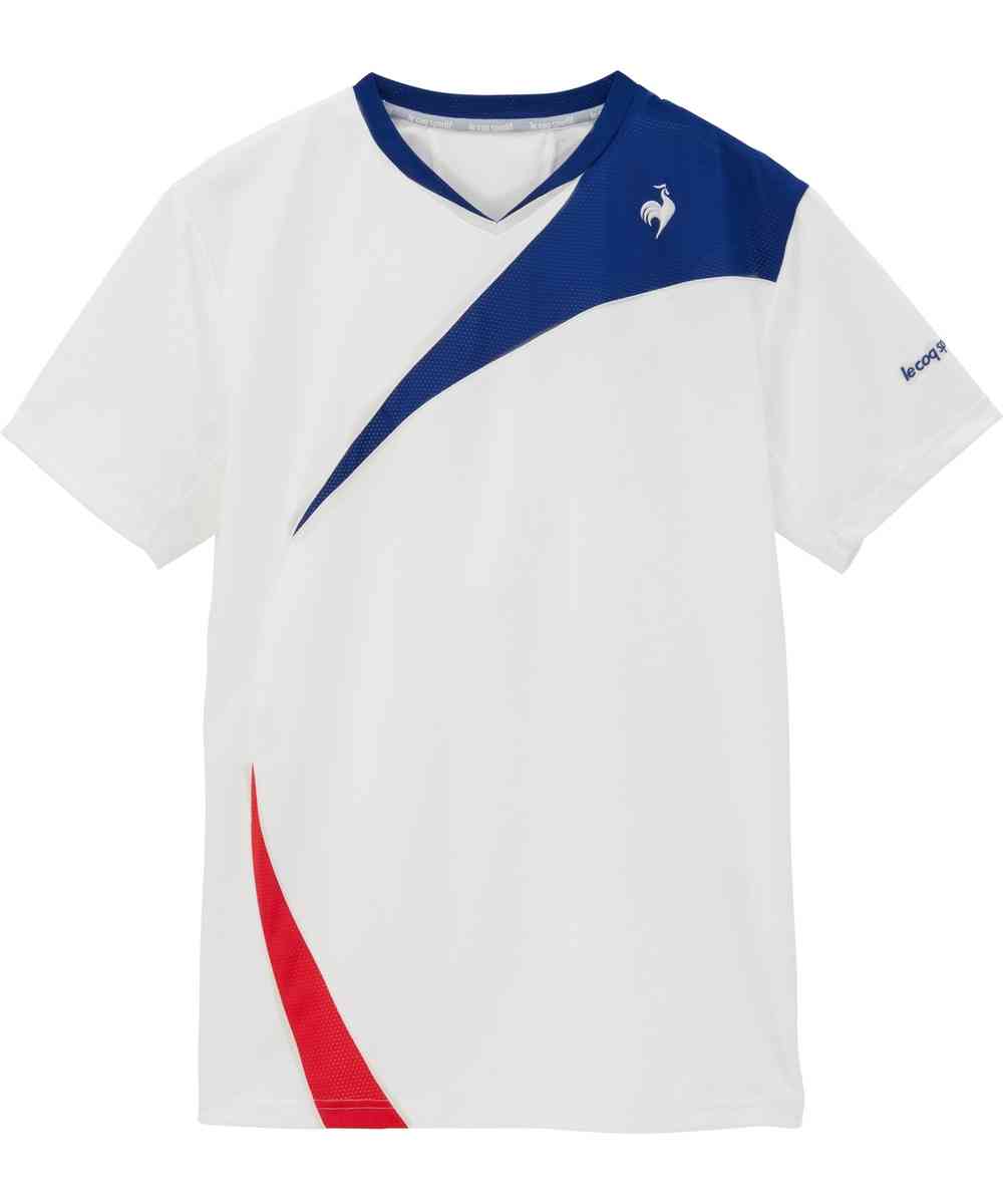 ルコック le coq sportif QTMXJA04 素材切替ゲームシャツ ホワイト 1