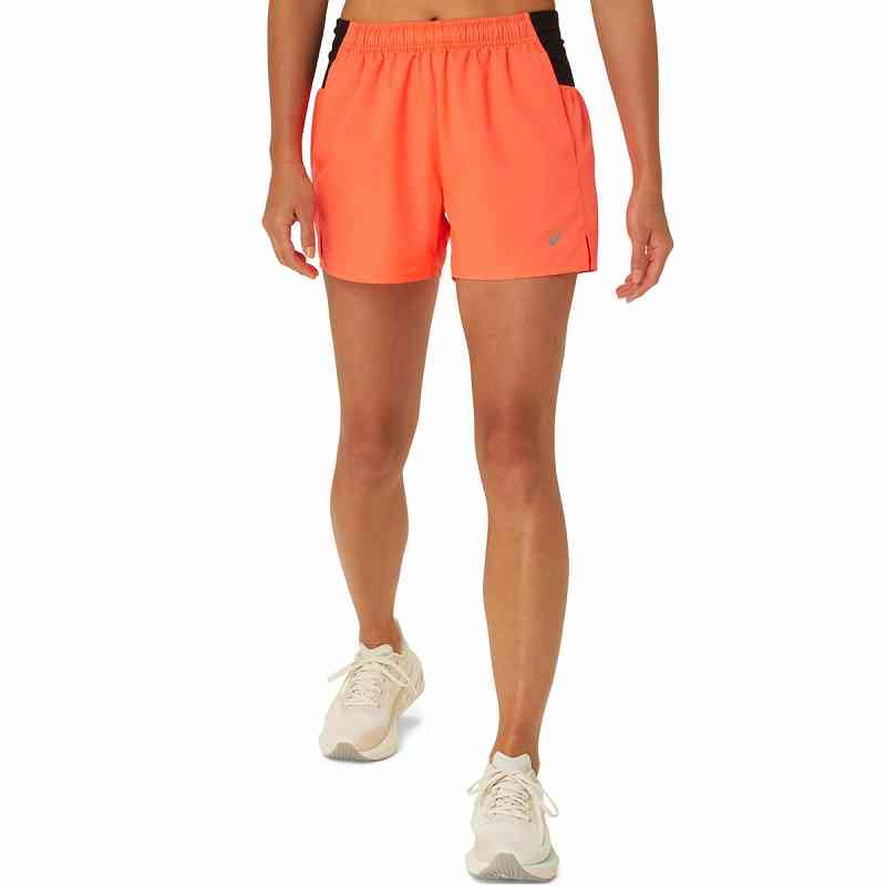 アシックス asics 2012D001 WOMEN MULTI POCKET 4IN SHORT FLASH CORAL