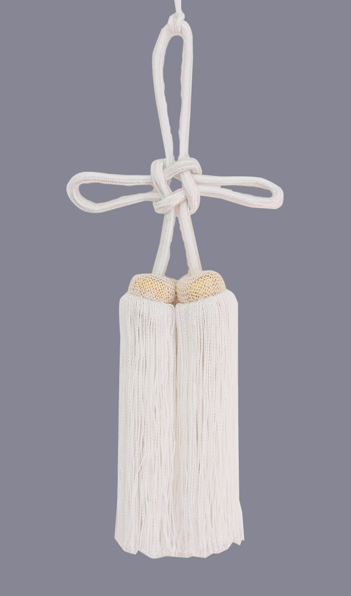 撚り房　白色　サイズ : 7寸（約21cm）　[ ヨリ房 より房 撚房 よりふさ 撚りふさ ...