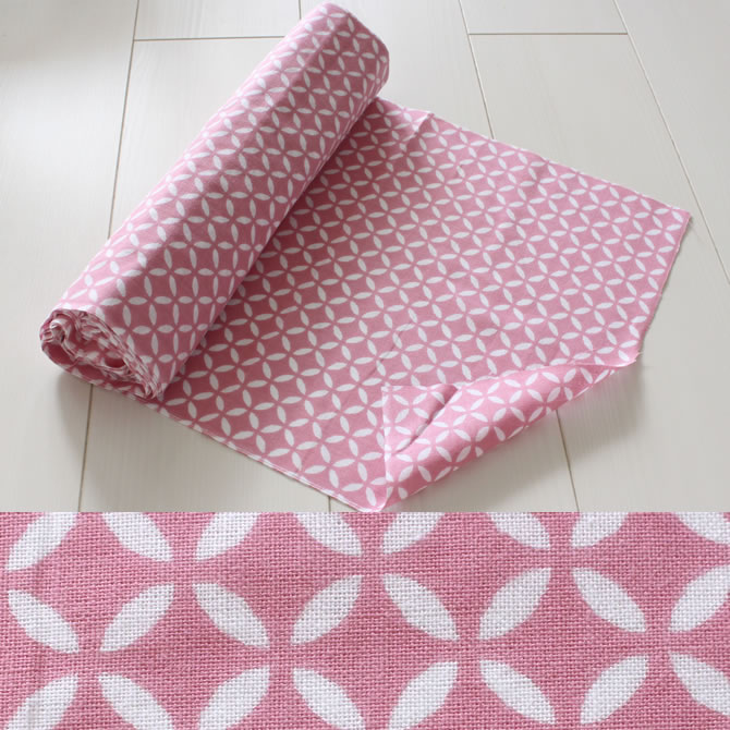 東京いろは　小紋柄手拭反物　柄：七宝（反−38）　長さ：約8.5m　／　幅：約33cm　[ 手拭い 手ぬぐい ..