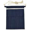 <メール便対象> お祭りポシェット(縦長ポーチ) 藍染縦縞 [ 祭り 衣装 お祭り用品 お祭り衣装 斜め掛け 小銭入れ スマホケース スマホ入れ スマートフォ...