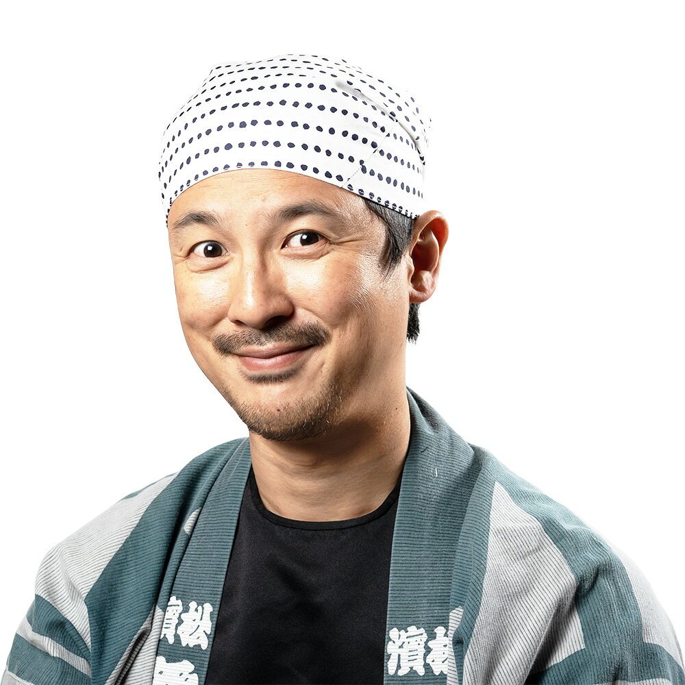 ＜メール便対象＞　お祭り用品　ワンタッチ式 喧嘩かぶり　東京江戸一　豆絞　[ 祭...