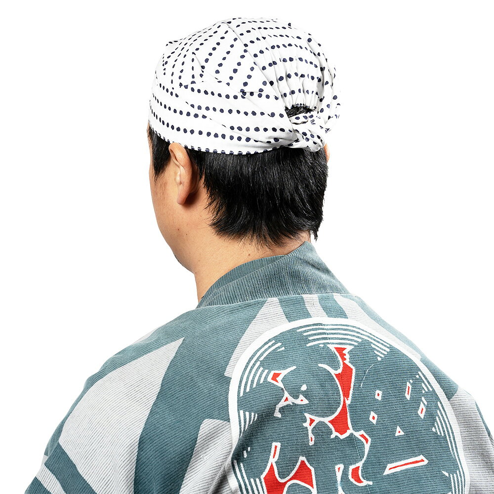 ＜メール便対象＞　お祭り用品　ワンタッチ式 喧嘩かぶり　東京江戸一　豆絞　[ 祭...