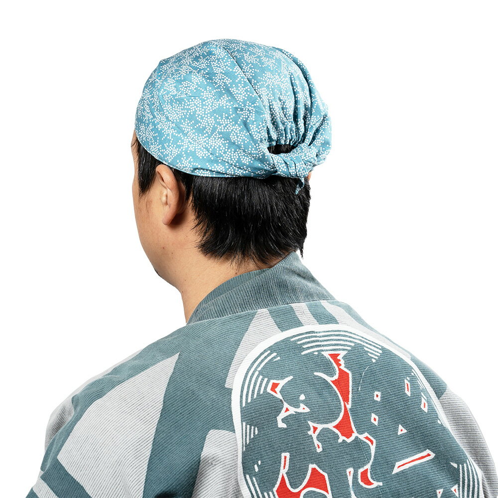 ＜メール便対象＞　お祭り用品　ワンタッチ式 喧嘩かぶり　東京江戸一　祭小紋　[ ...