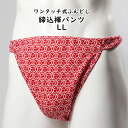 ＜送料無料＞ お祭り用品　ワンタッチ式 締め込み褌パンツ　柄：巴　色：赤　サイズ：LL（特大）　[ 祭り 衣装 お祭り衣装 祭り用品 フンドシ 締め込み ふんどし パンツ 締込み 締込 お神輿 ]