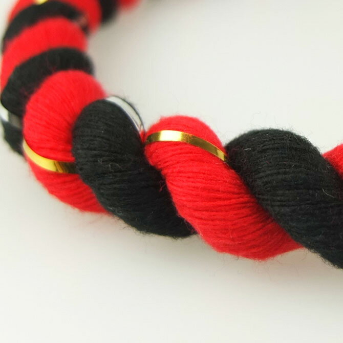 ＜メール便対象＞お祭り用品　完成型ねじりはちまき　大人用　赤黒（ラメ入り）　極太サイズ（直径約15mm）　[ ねじり鉢巻き ねじり鉢巻 捻りはちまき 捻り鉢巻き 捻り鉢巻 捻り 鉢巻き ハチマキ 鉢巻 お祭り衣装 祭り用品 祭り衣装 ]