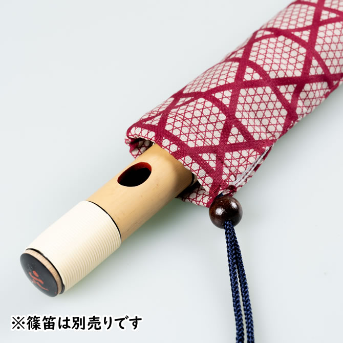 ＜メール便対象＞　和楽器用品　篠笛用袋　肩掛け紐付き　柄：親子かごめ　赤　[ 篠笛袋 横笛袋 しの笛袋 篠笛 ケース 横笛 七本調子 篠笛 六本調子 篠笛 6本調子 祭り用品 お祭り用品 和楽器 和太鼓 お囃子 おはやし ] 3