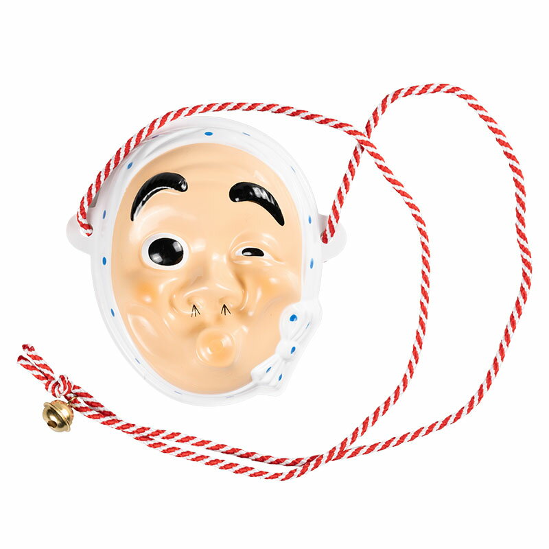 髪飾り用ミニお面（プラスチック製）　ひょっとこ　 [ 豆お面 小サイズ おめん 手のひらサイズ 夏祭り 花火大会 盆踊り 海外お土産 おみやげ 小さい お面 ] 2