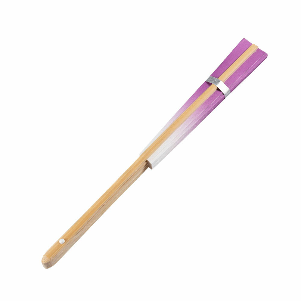 ＜メール便対象＞お祭り用品　ぼかし扇子（せんす）　紫　[ 祭り 扇子 無地 男性用...