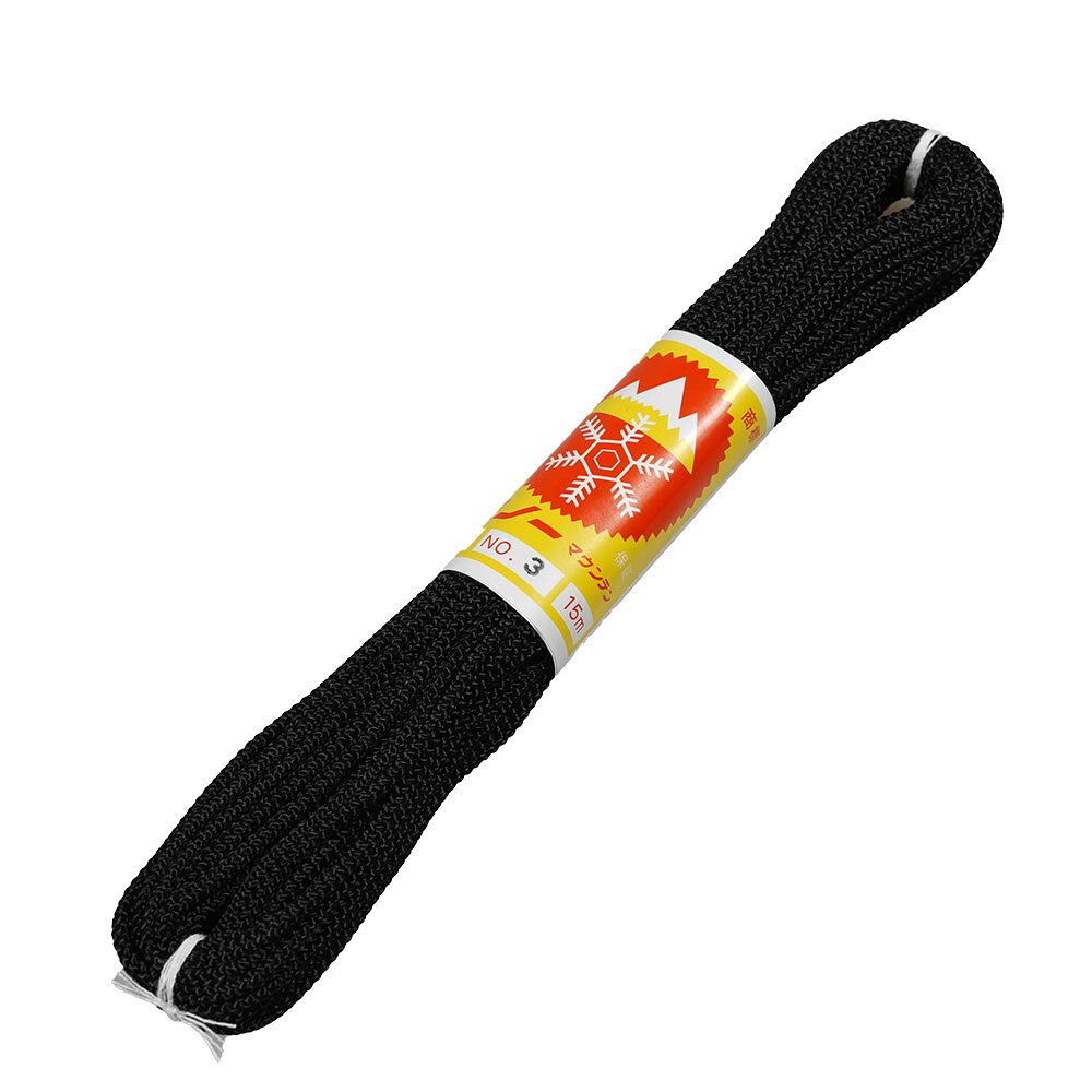 江戸打ち紐　黒色　中15m巻き売り　[ 江戸打紐 組紐 組み紐 ひも ヒモ お祭り用品 ...
