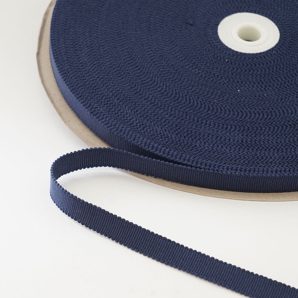 お祭り用品　箱紐（平紐）紺【#201】一巻（巻き売り）　幅：12mm／長さ：60m　[ はこひも ひらひも さ..