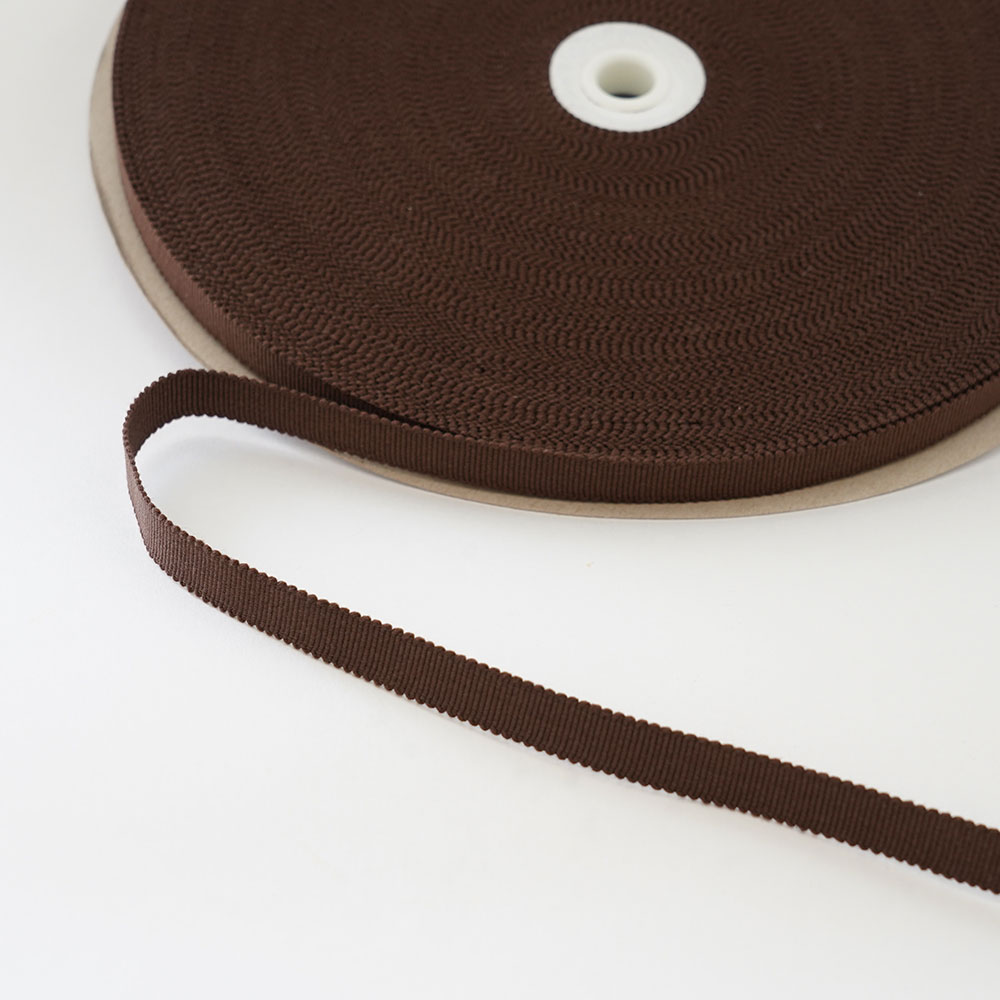 お祭り用品　箱紐（平紐）茶【#202】一巻（巻き売り）　幅：12mm／長さ：60m　[ はこひも ひらひも さ..