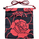 <メール便対象> お祭りポシェット(ポーチ) 薔薇(バラ) 赤 【小粋薔薇】 [ お祭り用品 お祭り衣装 お祭り装束 祭用品 祭衣装 祭装束 かばん 財布 小銭...