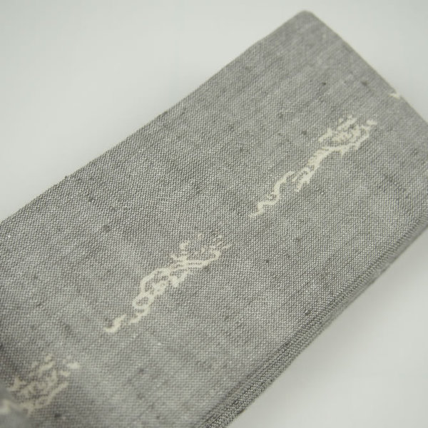 源氏 平ぐけ帯　柄 : 龍　グレー　[ お祭り用品 祭り 衣装 祭り用品 お祭り お祭り衣装 祭り衣装 帯 おび 男 女性 着物 角帯 和柄 細角帯 大人用帯 ひらぐけ ]