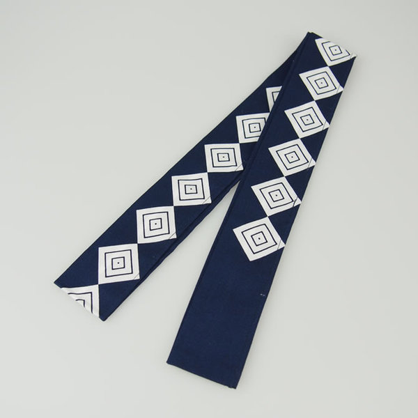 ＜メール便対象＞お祭り用品　子供帯　三升柄　紺