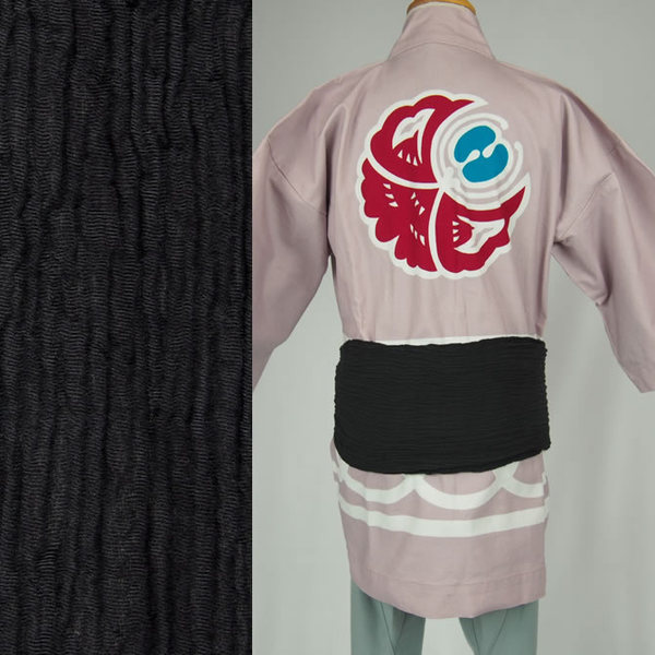 ＜メール便対象＞子ども用楊柳巻帯　ムラ染め 薪（まき） 一重巻（ひとえまき）タイプ　[ 祭り 衣装 お祭り衣装 祭り用品 お祭り用品 祭衣装 祭用品 巻き帯 まきおび お祭り帯 祭り 帯 子供 こども キッズ 男の子 女の子 ]
