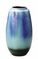 樂天商城 - 　ブルーガラス窯変長花入　9号