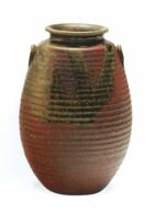 樂天商城 - 　緑ビードロ耳付花入　8号