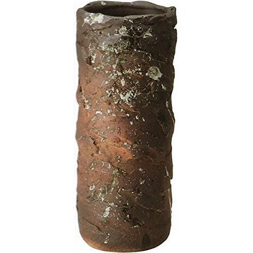 Rakuten - 　コゲ荒土寸胴花入 10号