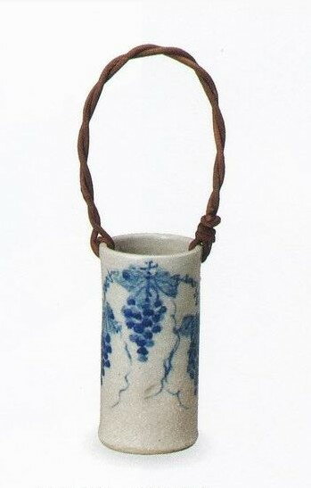 乐天商城 - ぶどう絵つる付花入