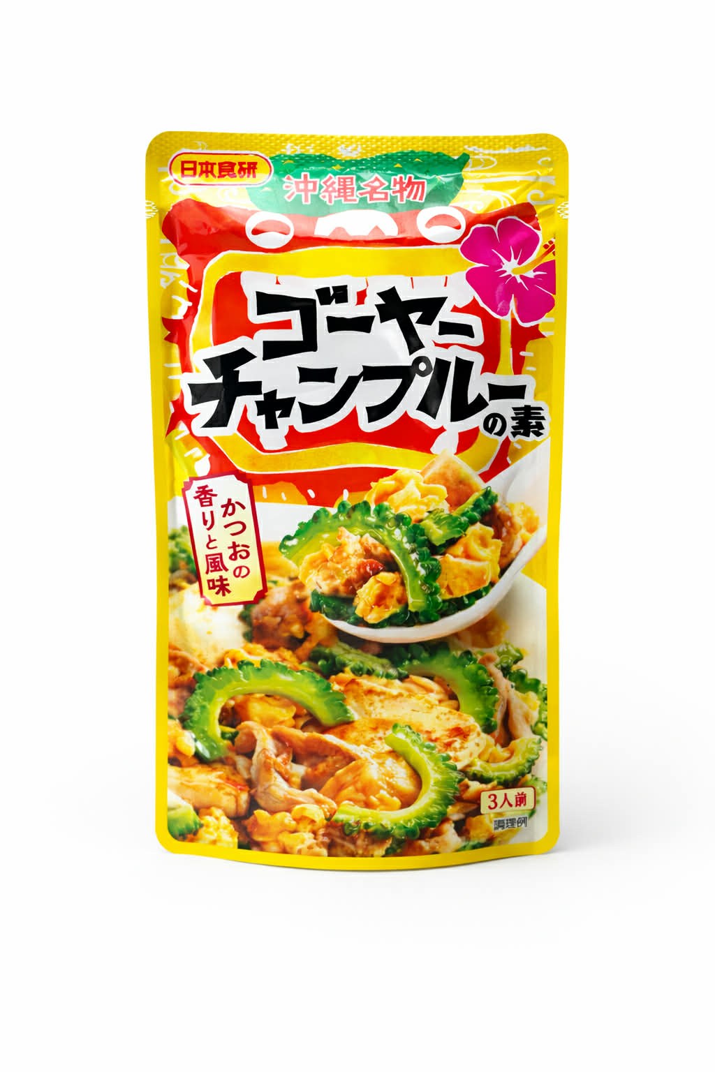 樂天商城 - 【送料無料】日本食研 ゴーヤチャンプルーの素　4袋組　3人前/袋　　100g【追跡可能メール便】