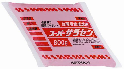 【送料無料】油汚れに強い効果!! 業務用食器用洗剤 スーパーサラセン800gパウチ弱酸性 高濃度6倍 800g×5袋【代引不可】 【送料無料】油汚れに強い効果!! 業務用食器用洗剤 スーパーサラセン800gパウチ弱酸性 高濃度6倍 800g×5袋【代引不可】