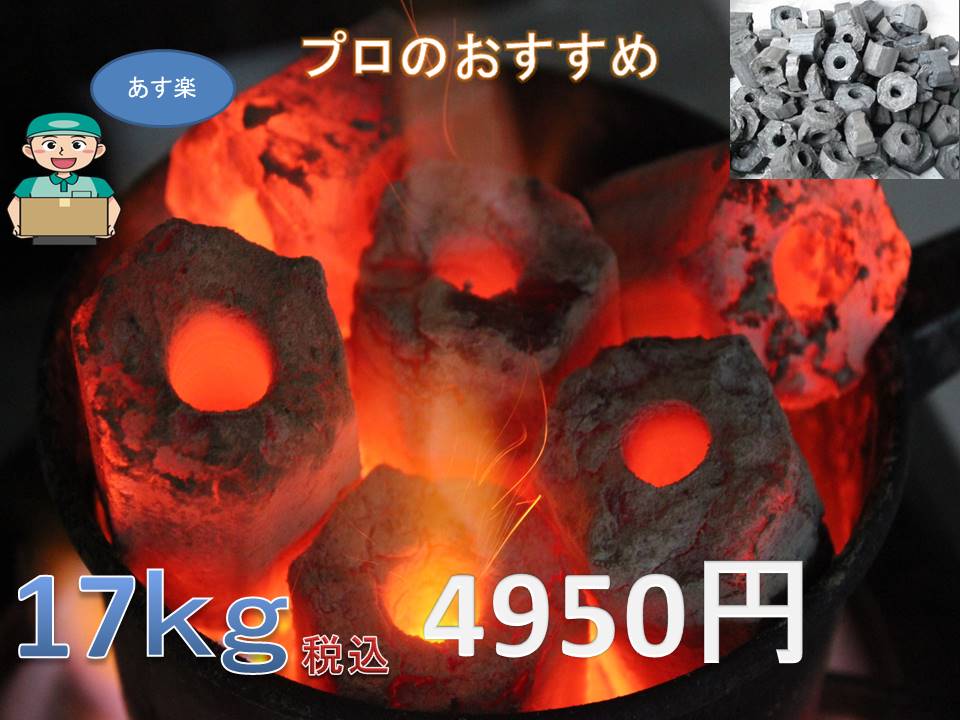 楽天炭天まとめて お得！バーベキュ BBQ 木炭 太陽炭 ・短炭 17kg♪♪♪ 【あす楽対応】