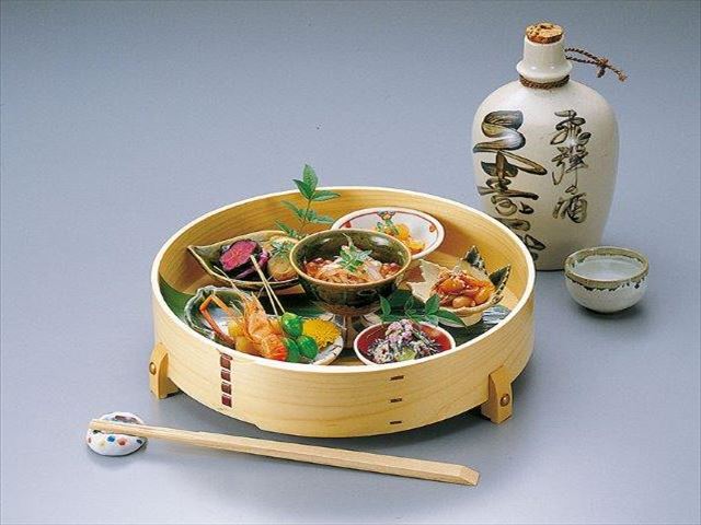 樂天商城 - 檜・8寸曲輪盛器（足付）