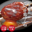 みつせ鶏　炭寅つくね10個セット　炭寅オリジナル焼鳥のたれ1本　焼鳥　焼き鳥　やきとり　簡単調理