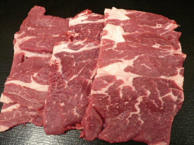 サービス品!!牛の肩ロース　焼肉用　200gのサムネイル