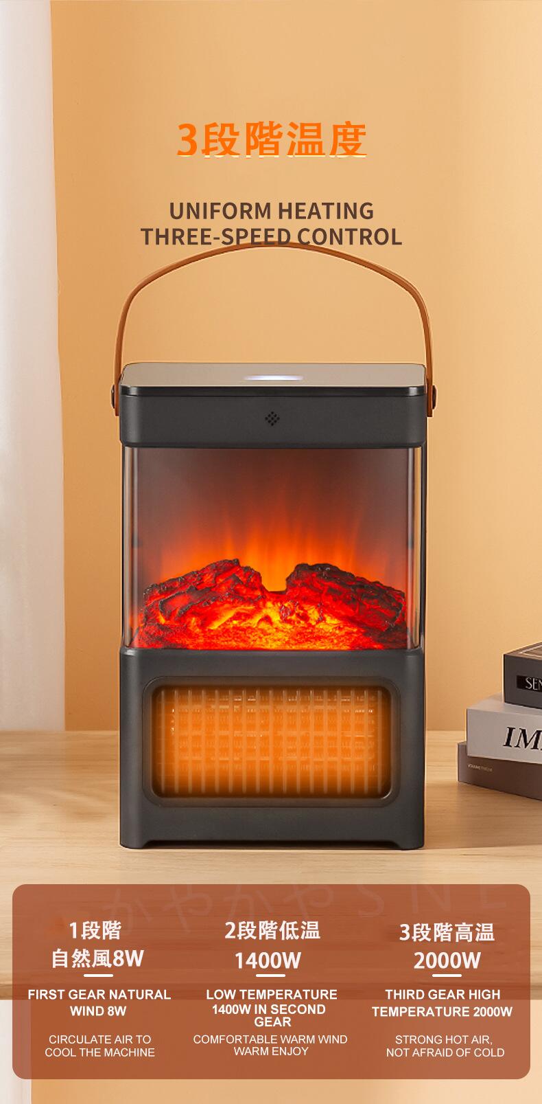 電気式暖炉 暖炉型ファンヒーター 電気ファンヒーター セラミックヒーター 足元 暖...