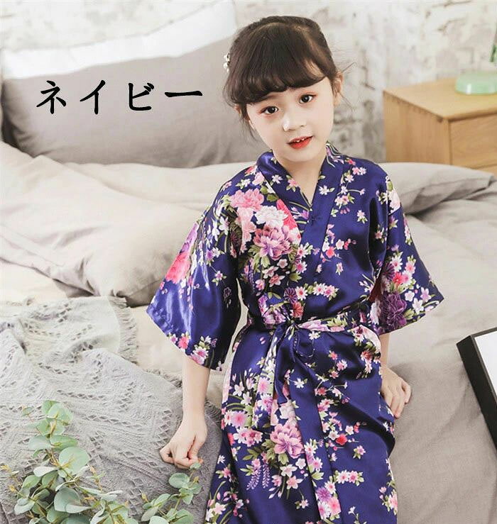 浴衣 和風 子供 キッズ 女の子ドレス 着物 和服 花柄 クリスマス 和装 コスプレ 子...