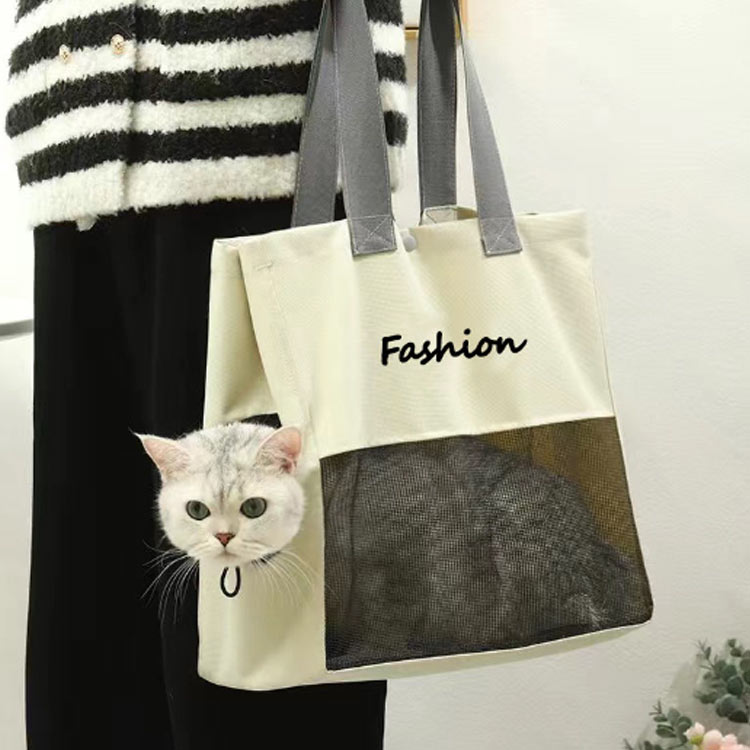 通気性 ペットバック トート 2WAY 手持ち 肩掛け キャリーバッグ ペット用品 手提...