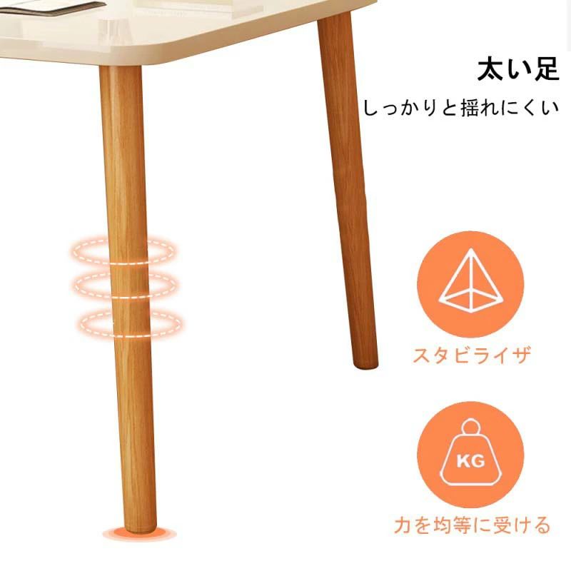組み立て簡単 一人でも組める 100*50*72cm 耐荷重30kg パソコンデスク デスク 書斎デスク pcデスク コンパクト 省スペース 収納 北欧 スリム 机 [2]