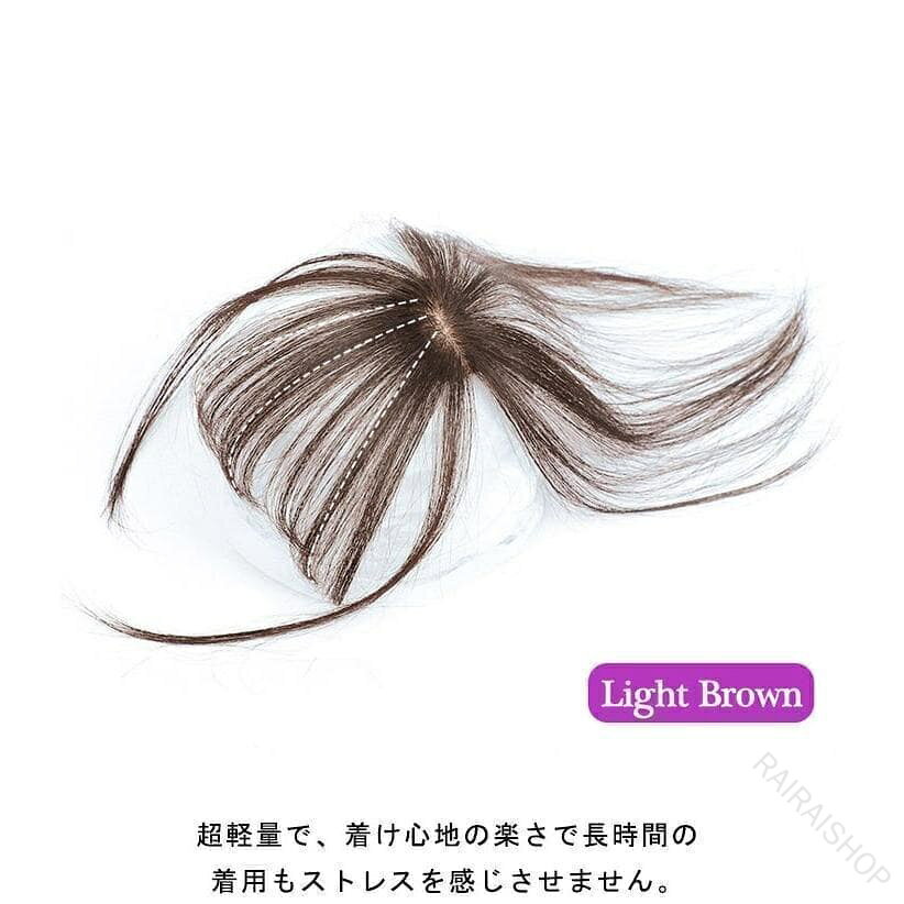白髪隠し ポイント ウィッグ ヘアピース 付き 構造ヘアクリップ 3D つむじ