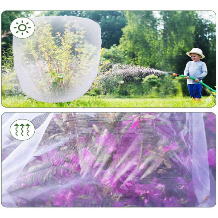 防虫ネット ファスナー付 プランター用 植物保護袋 大きいサイズ 300×300cm ジッパ...