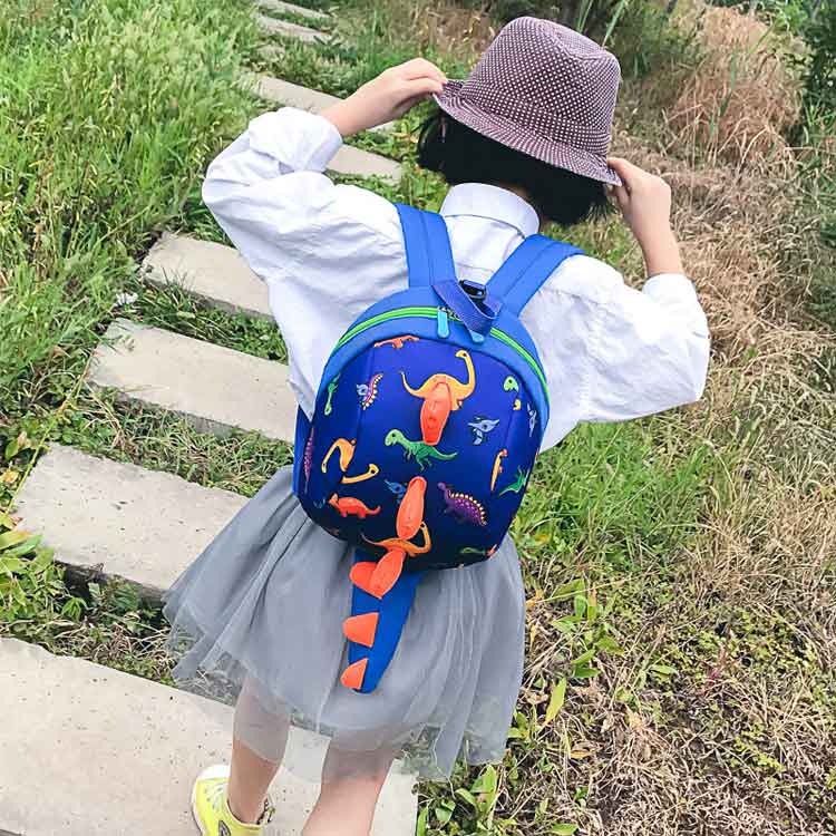 サマー楽天市場店の子供 恐竜リュック 恐竜 リュック 女の子 男の子 ハーネス付き 幼稚園 キッズ 5歳まで おでかけ ひも 迷子 防止 セーフティー 外出 迷子紐 散歩｜アングル2
