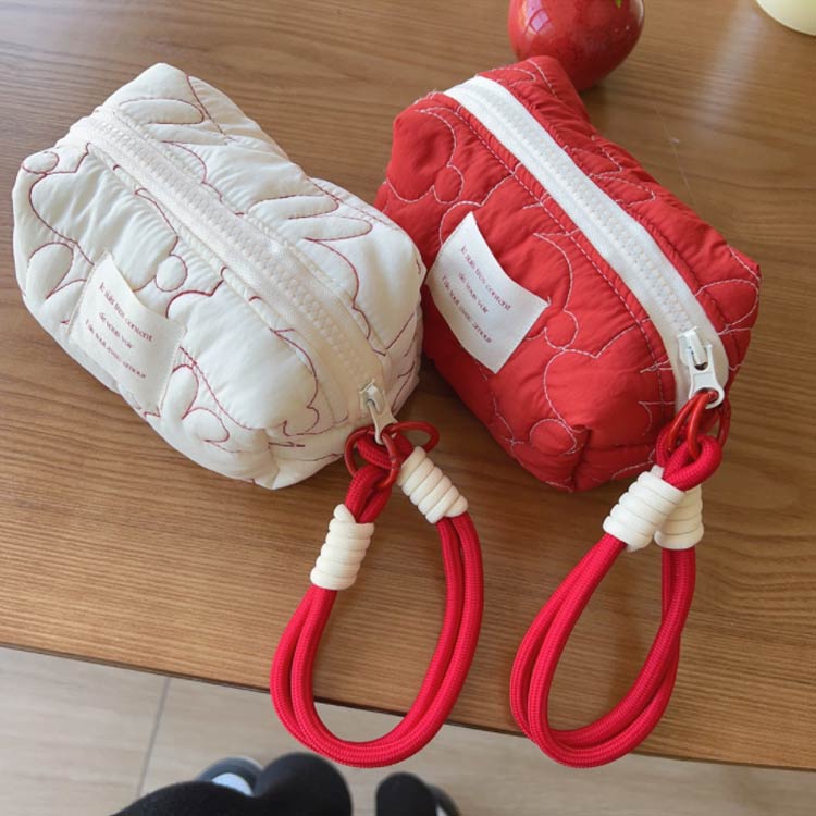 ペンケース 中学生 大容量 筆箱 キルティング ウサギ 文房具 新学期 大人 ふでばこ 韓国 文具 整理整頓 ペンポーチ ペン入れ おしゃれ 大学生 高校生 ふで箱 スリム 入 女性 オフィス summerks-10006571 サマー楽天市場店 サンプル画像2