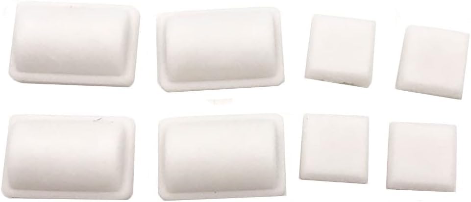 ホワイト 8イン1 スクリューゴム足キットカバーセット WII 文房具 その他 手芸 コンソールアクセサリーキット用日用品雑貨