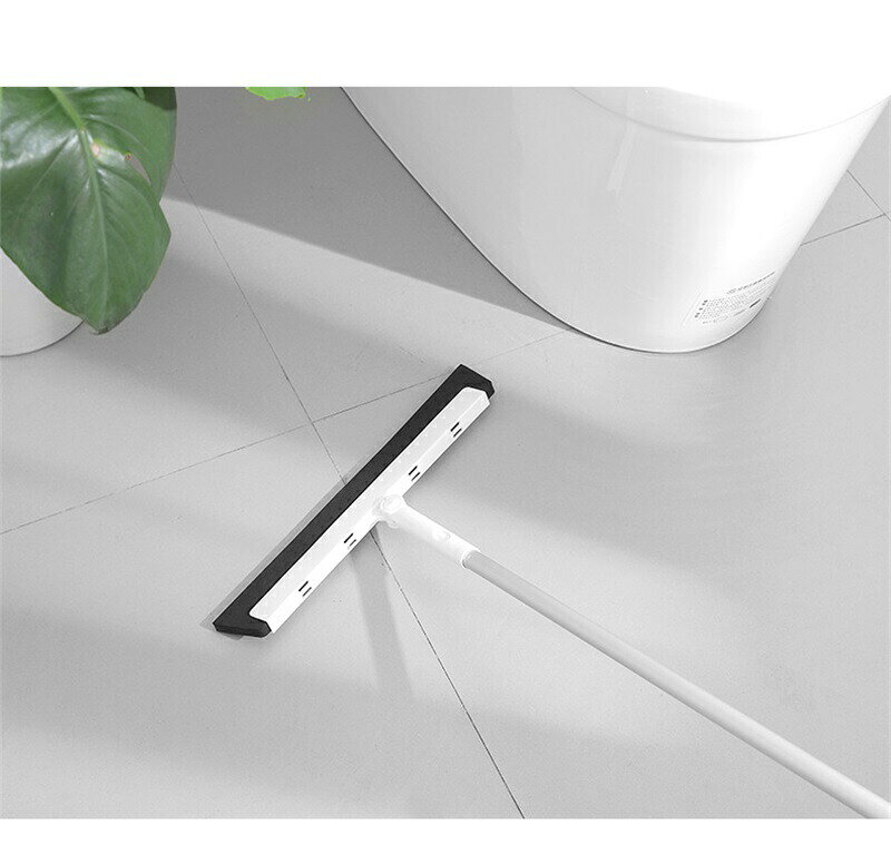 EVAラバーほうき 伸縮式ワイパー T型 水洗いOK 取り外せるヘッド 軽量で簡単掃除 ...