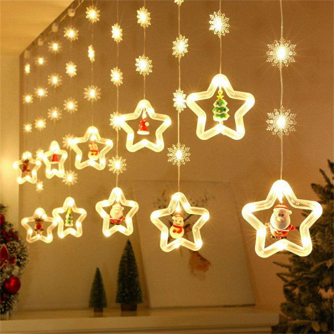 クリスマス飾りライト ガーランドライト クリスマス ledライト ガーランド ライト 照明 サンタクロース 雪だるま トナカイ 雪の結晶 電池式 飾り付け おしゃれライト イルミネーション