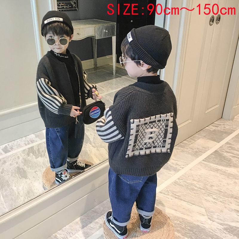 キッズ 子供服 セーター ニット アウター ニットブルゾン カジュアル こどもアウター ニットアウター 男の子 春秋 秋 キッズアウター こども服 かわいい おしゃれ ゆったり 子ども服