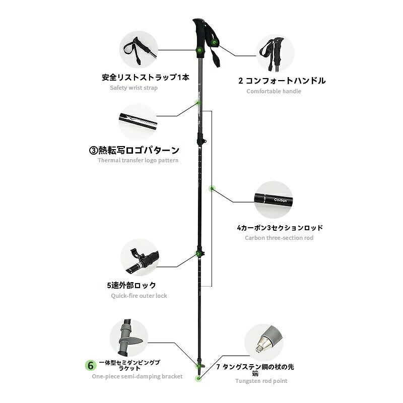 185Gつえ 杖 折りたたみ 超軽量 カーボンファイバーステッキ おしゃれ かわいい 介...