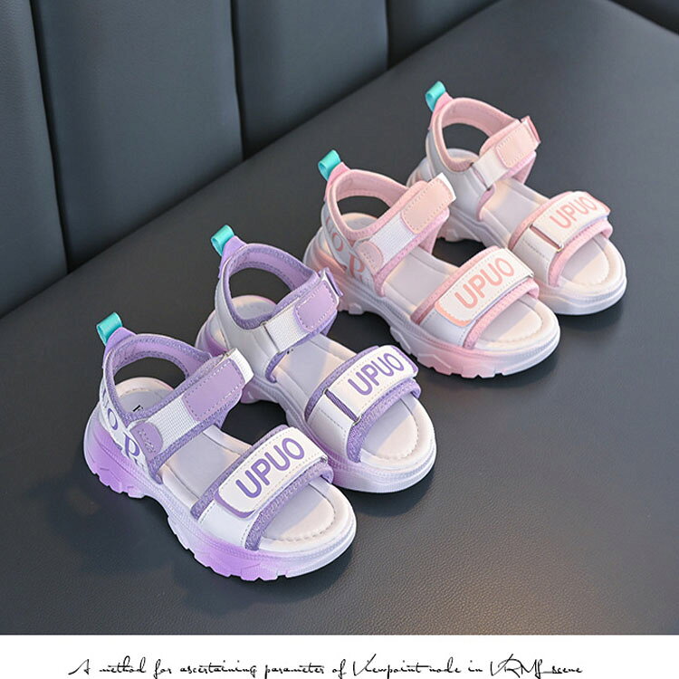 子供靴スポーツ サンダル キッズ 女の子 男の子 子供 マジックテープ ベビーサンダル スニーカー ビーチ アウトドア メッシュ 厚底 衝撃吸収 低反発 コンフォート 軽量 — vista 2