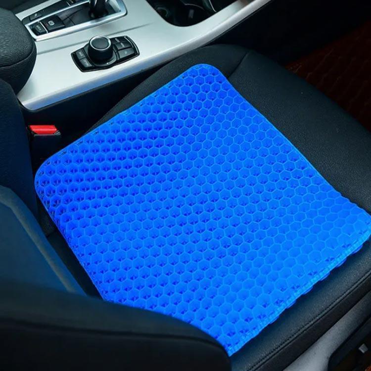 サマー楽天市場店の特大 二重 極厚 ゲルクッション ハニカム 50cm×50cm 卵が割れない 座布団 オフィス 椅子用 デスクワーク 大きいサイズ｜アングル2
