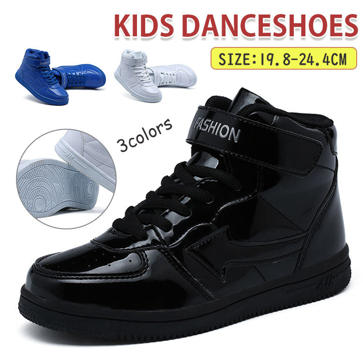 ダンス シューズ キッズ スニーカー スポーツシューズ 子供 ダンス靴 白 男の子 女...