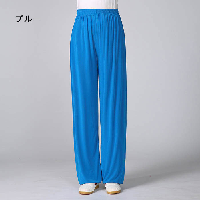 太極拳 パンツ ズボン 服 カンフー 太極拳パンツ 男女兼用 練功服 太極拳ウェア ボ...