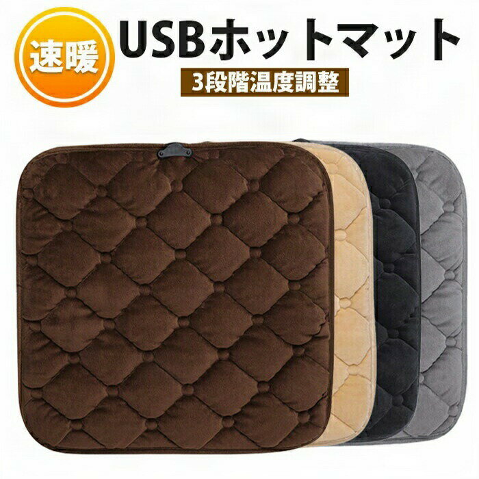 ホットカーペット 一人用 ミニ 電気ホットマット 座布団 温度調整 暖房器具 冷え性 暖かい 対策グッズ足元暖房 マット 足元 暖房 かわ..