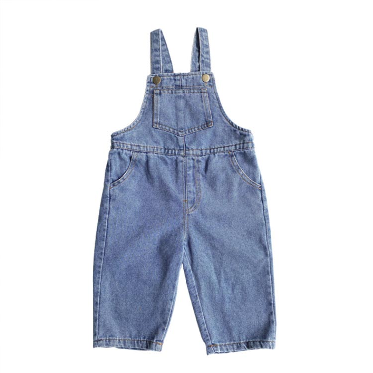 サマー楽天市場店のデニム サロペット キッズ 子ども オーバーオール 男の子 女の子 ジーンズ デニムオーバーオール 子供服 春夏 秋 ロングパンツ オールインワン おしゃ 可愛い ロンパース ゆったり｜アングル2